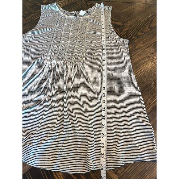 Anthropologie Akemi Kin Striped Sleeveless Top Women L Minimalist Beach Light - Picture 6 of 7